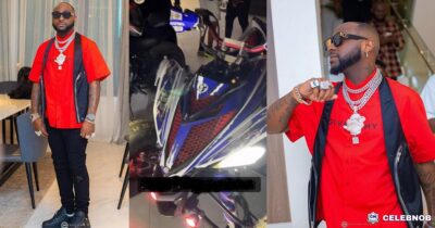 “Banana Island go hear am” – Davido says as he takes delivery of his new power bike
